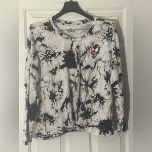 Venom Marvel Her Universe Symbiote Acid Wash Long Sleeve T Shirt Size Medium